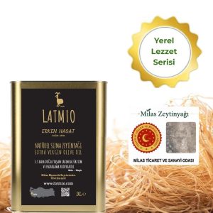 Yerel Lezzet Serisi, Erken Hasat, Soğuk Sıkım, Natürel Sızma 3 lt, Milas Zeytinyağı Coğrafi İşaretli